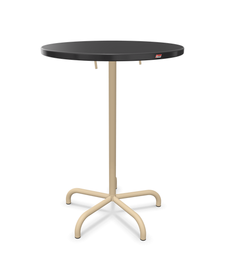 Schaffner Säntis Table haute rabattable ronde Ø80cm h:110cm