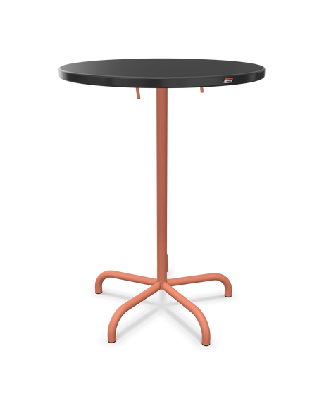 Schaffner Säntis Table haute rabattable ronde Ø80cm h:110cm