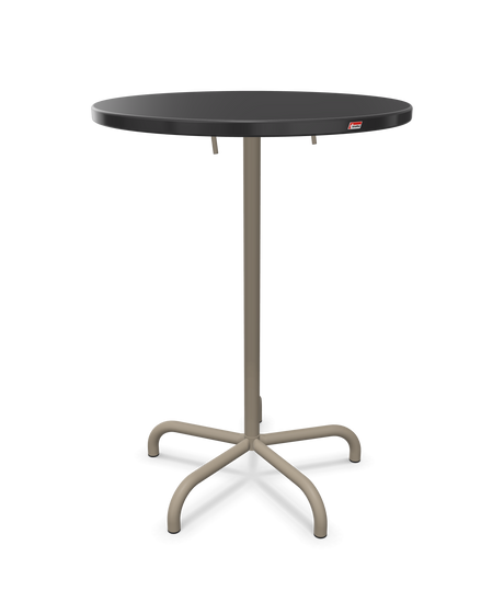 Schaffner Säntis Table haute rabattable ronde Ø80cm h:110cm