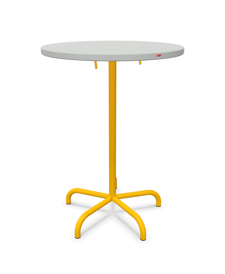 Schaffner Säntis Table haute rabattable ronde Ø80cm h:110cm