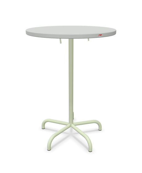 Schaffner Säntis Table haute rabattable ronde Ø80cm h:110cm