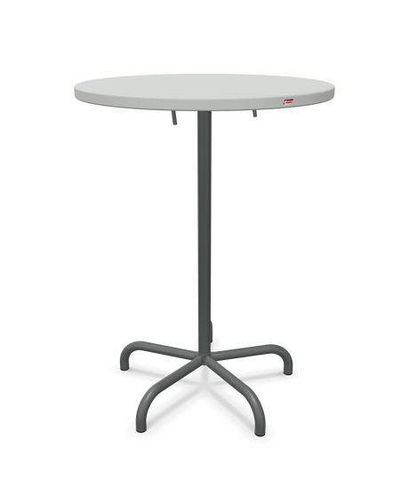Schaffner Säntis Table haute rabattable ronde Ø80cm h:110cm