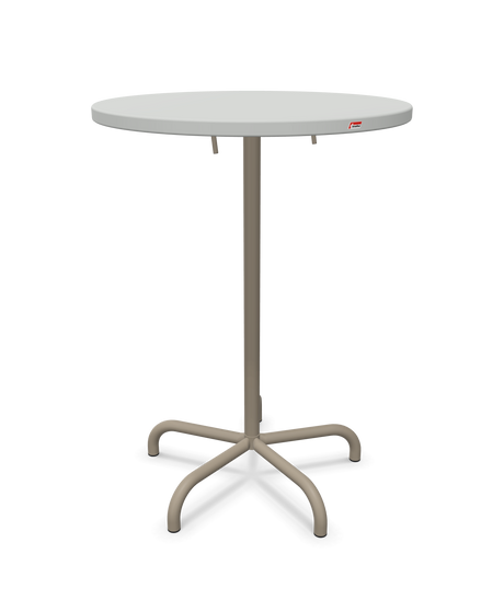 Schaffner Säntis Table haute rabattable ronde Ø80cm h:110cm