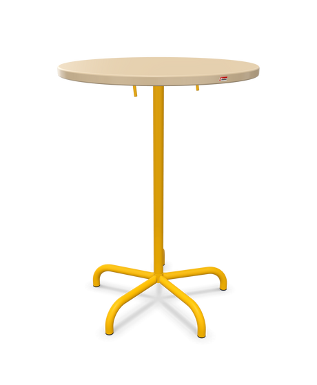 Schaffner Säntis Table haute rabattable ronde Ø80cm h:110cm