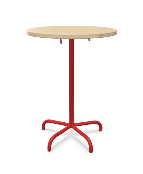 Schaffner Säntis Table haute rabattable ronde Ø80cm h:110cm