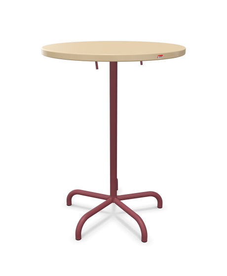 Schaffner Säntis Table haute rabattable ronde Ø80cm h:110cm