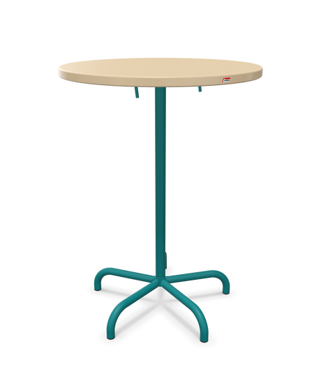 Schaffner Säntis Table haute rabattable ronde Ø80cm h:110cm