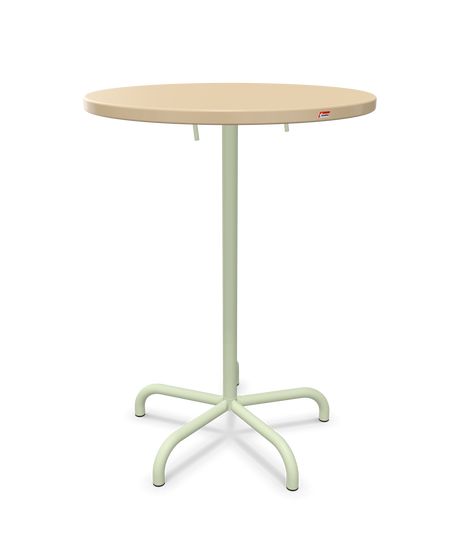 Schaffner Säntis Table haute rabattable ronde Ø80cm h:110cm