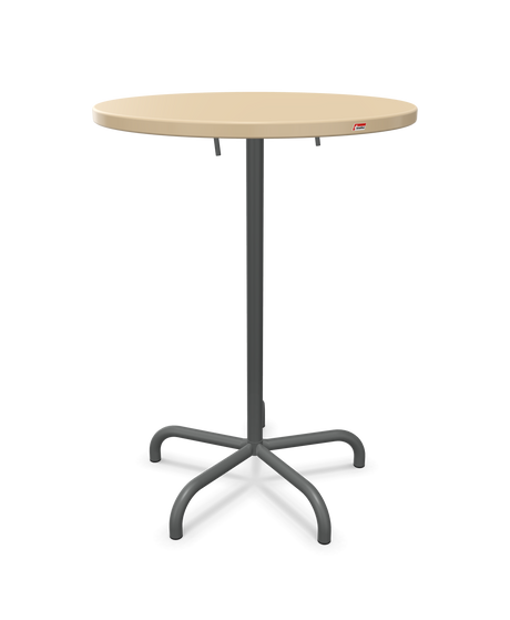 Schaffner Säntis Table haute rabattable ronde Ø80cm h:110cm
