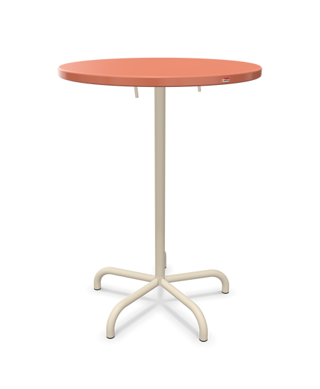 Schaffner Säntis Table haute rabattable ronde Ø80cm h:110cm