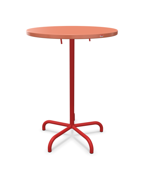 Schaffner Säntis Table haute rabattable ronde Ø80cm h:110cm
