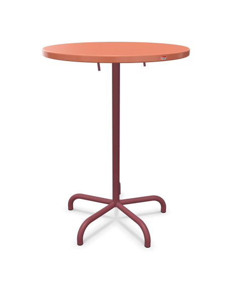 Schaffner Säntis Table haute rabattable ronde Ø80cm h:110cm