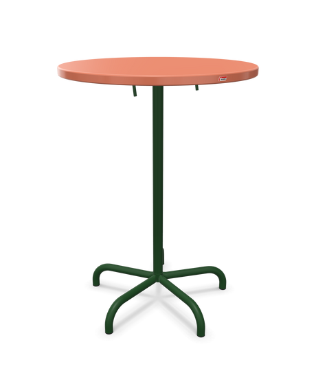 Schaffner Säntis Table haute rabattable ronde Ø80cm h:110cm