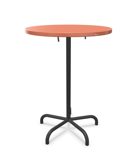 Schaffner Säntis Table haute rabattable ronde Ø80cm h:110cm
