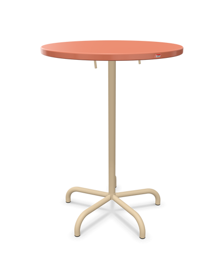 Schaffner Säntis Table haute rabattable ronde Ø80cm h:110cm