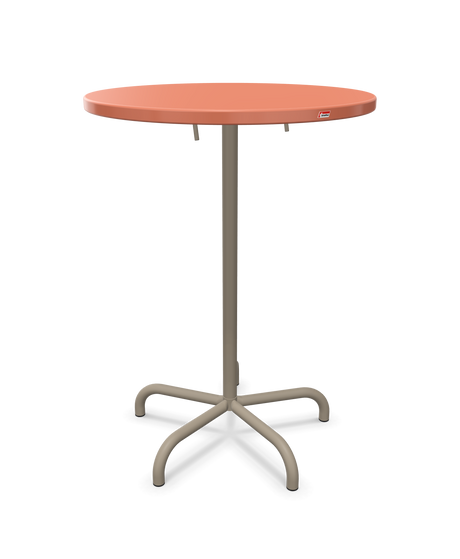 Schaffner Säntis Table haute rabattable ronde Ø80cm h:110cm