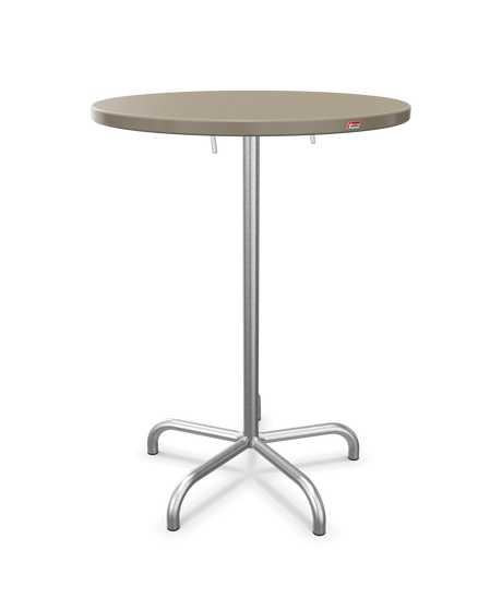 Schaffner Säntis Table haute rabattable ronde Ø80cm h:110cm