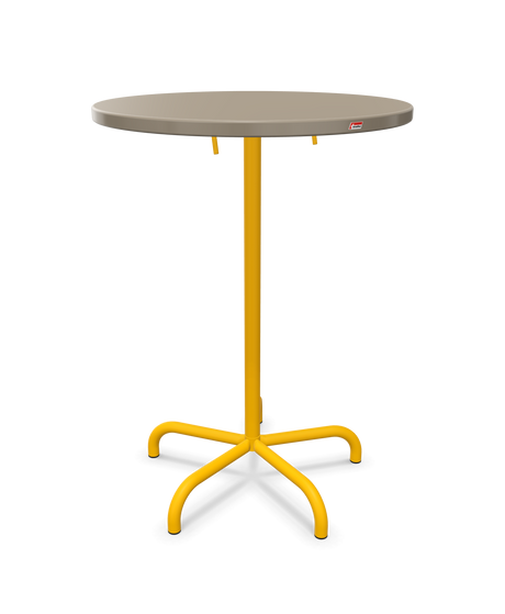Schaffner Säntis Table haute rabattable ronde Ø80cm h:110cm