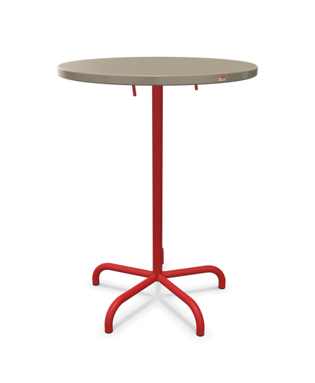 Schaffner Säntis Table haute rabattable ronde Ø80cm h:110cm