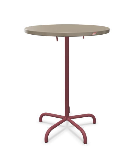 Schaffner Säntis Table haute rabattable ronde Ø80cm h:110cm