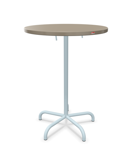 Schaffner Säntis Table haute rabattable ronde Ø80cm h:110cm