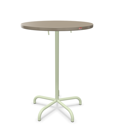 Schaffner Säntis Table haute rabattable ronde Ø80cm h:110cm