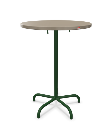 Schaffner Säntis Table haute rabattable ronde Ø80cm h:110cm