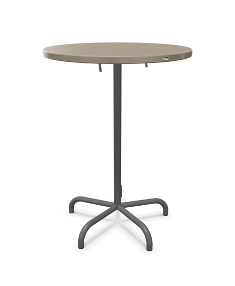 Schaffner Säntis Table haute rabattable ronde Ø80cm h:110cm