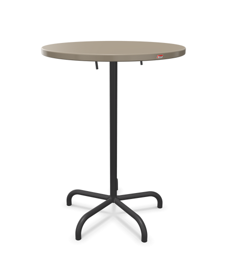 Schaffner Säntis Table haute rabattable ronde Ø80cm h:110cm