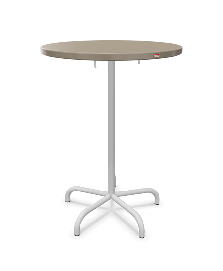 Schaffner Säntis Table haute rabattable ronde Ø80cm h:110cm