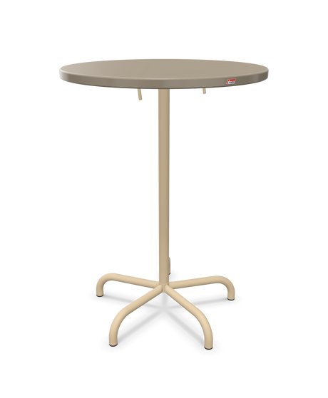 Schaffner Säntis Table haute rabattable ronde Ø80cm h:110cm