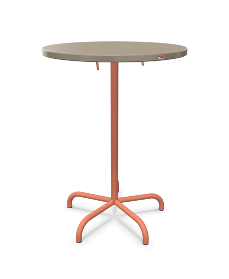 Schaffner Säntis Table haute rabattable ronde Ø80cm h:110cm
