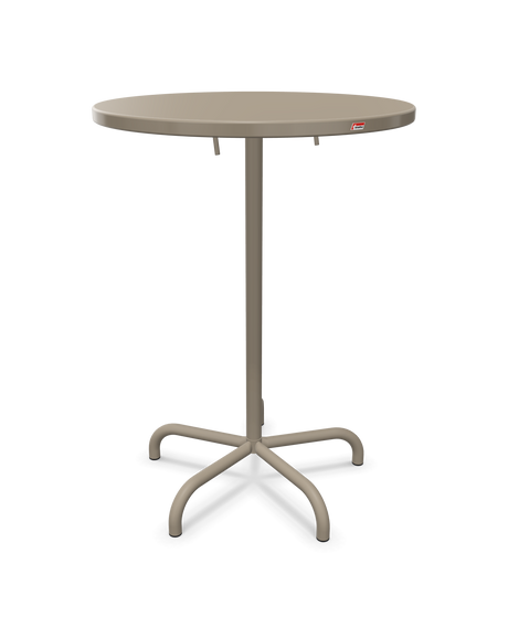 Schaffner Säntis Table haute rabattable ronde Ø80cm h:110cm