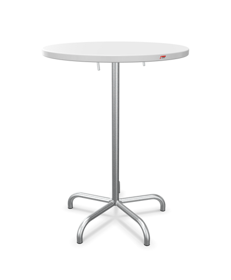 Schaffner Säntis Table haute rabattable ronde Ø80cm h:110cm