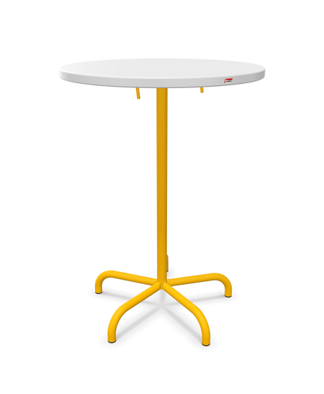 Schaffner Säntis Table haute rabattable ronde Ø80cm h:110cm