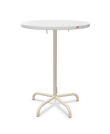 Schaffner Säntis Table haute rabattable ronde Ø80cm h:110cm