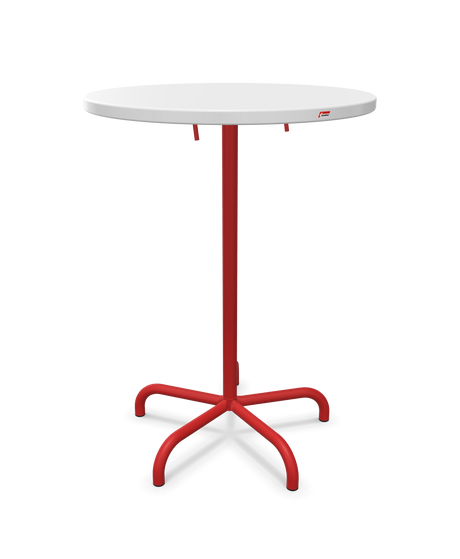 Schaffner Säntis Table haute rabattable ronde Ø80cm h:110cm