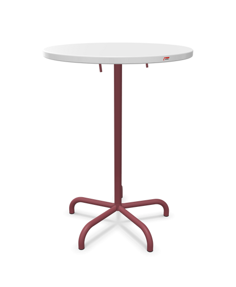 Schaffner Säntis Table haute rabattable ronde Ø80cm h:110cm