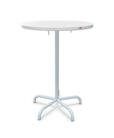 Schaffner Säntis Table haute rabattable ronde Ø80cm h:110cm