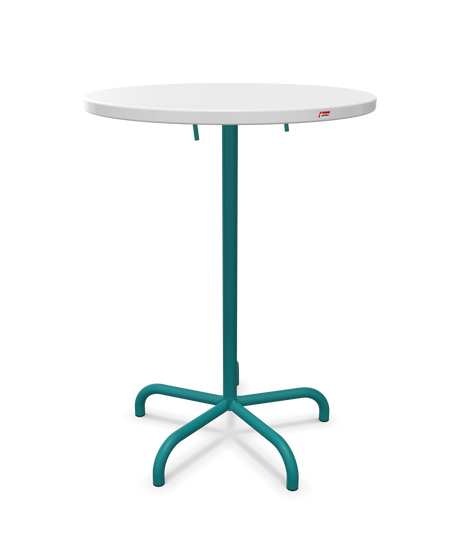 Schaffner Säntis Table haute rabattable ronde Ø80cm h:110cm