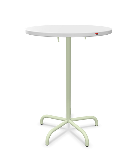 Schaffner Säntis Table haute rabattable ronde Ø80cm h:110cm