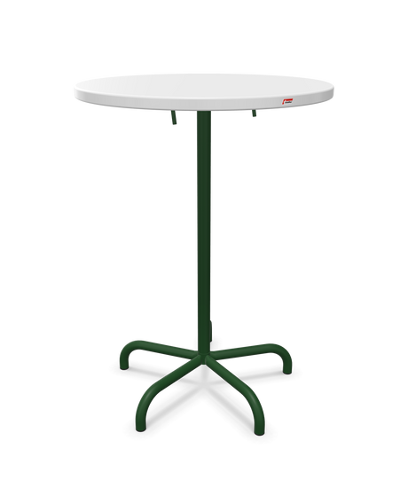 Schaffner Säntis Table haute rabattable ronde Ø80cm h:110cm