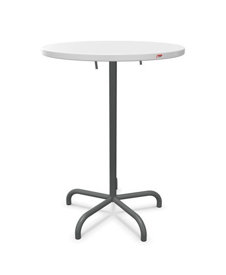 Schaffner Säntis Table haute rabattable ronde Ø80cm h:110cm