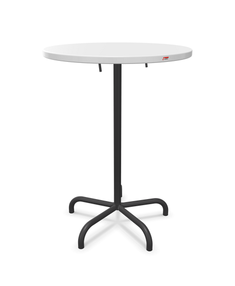 Schaffner Säntis Table haute rabattable ronde Ø80cm h:110cm