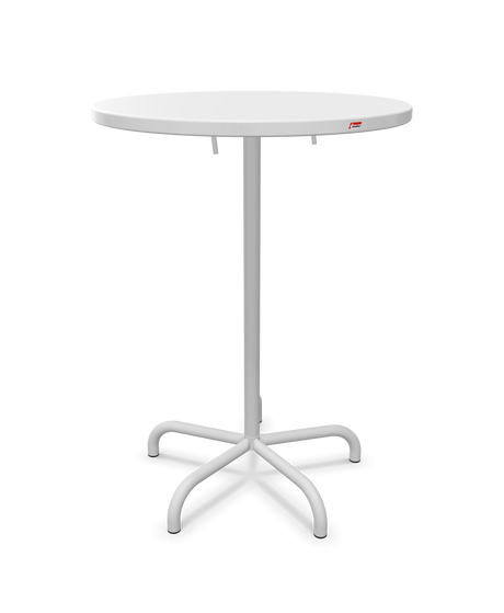 Schaffner Säntis Table haute rabattable ronde Ø80cm h:110cm
