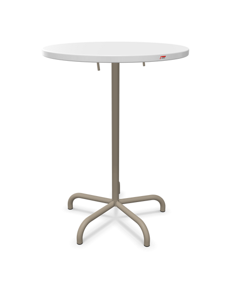 Schaffner Säntis Table haute rabattable ronde Ø80cm h:110cm