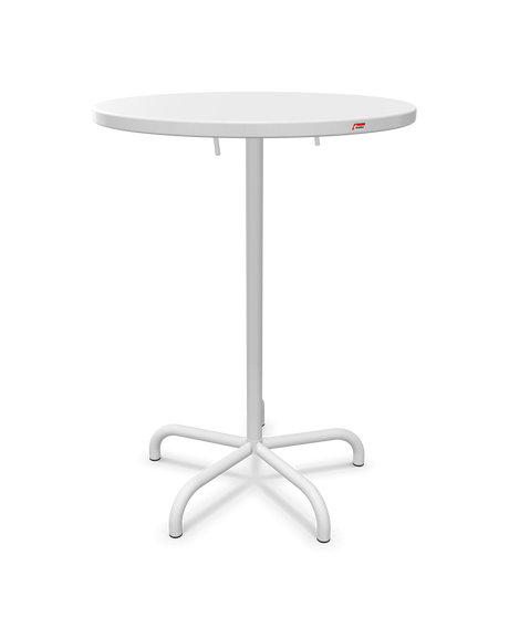 Schaffner Säntis Table haute rabattable ronde Ø80cm h:110cm
