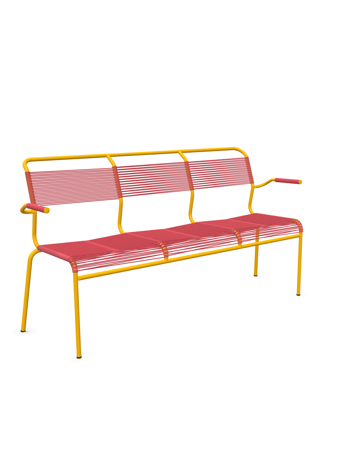 Schaffner Säntis Banc Spaghetti 3 places avec accoudoirs