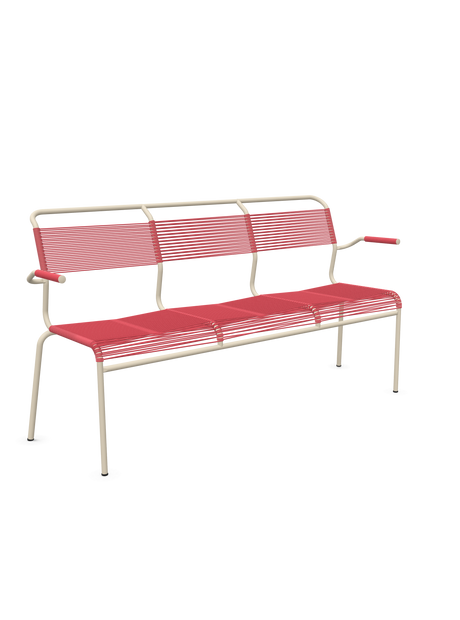 Schaffner Säntis Banc Spaghetti 3 places avec accoudoirs
