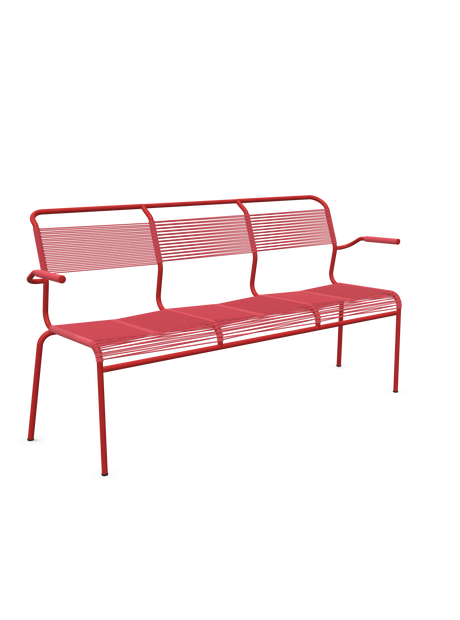 Schaffner Säntis Banc Spaghetti 3 places avec accoudoirs